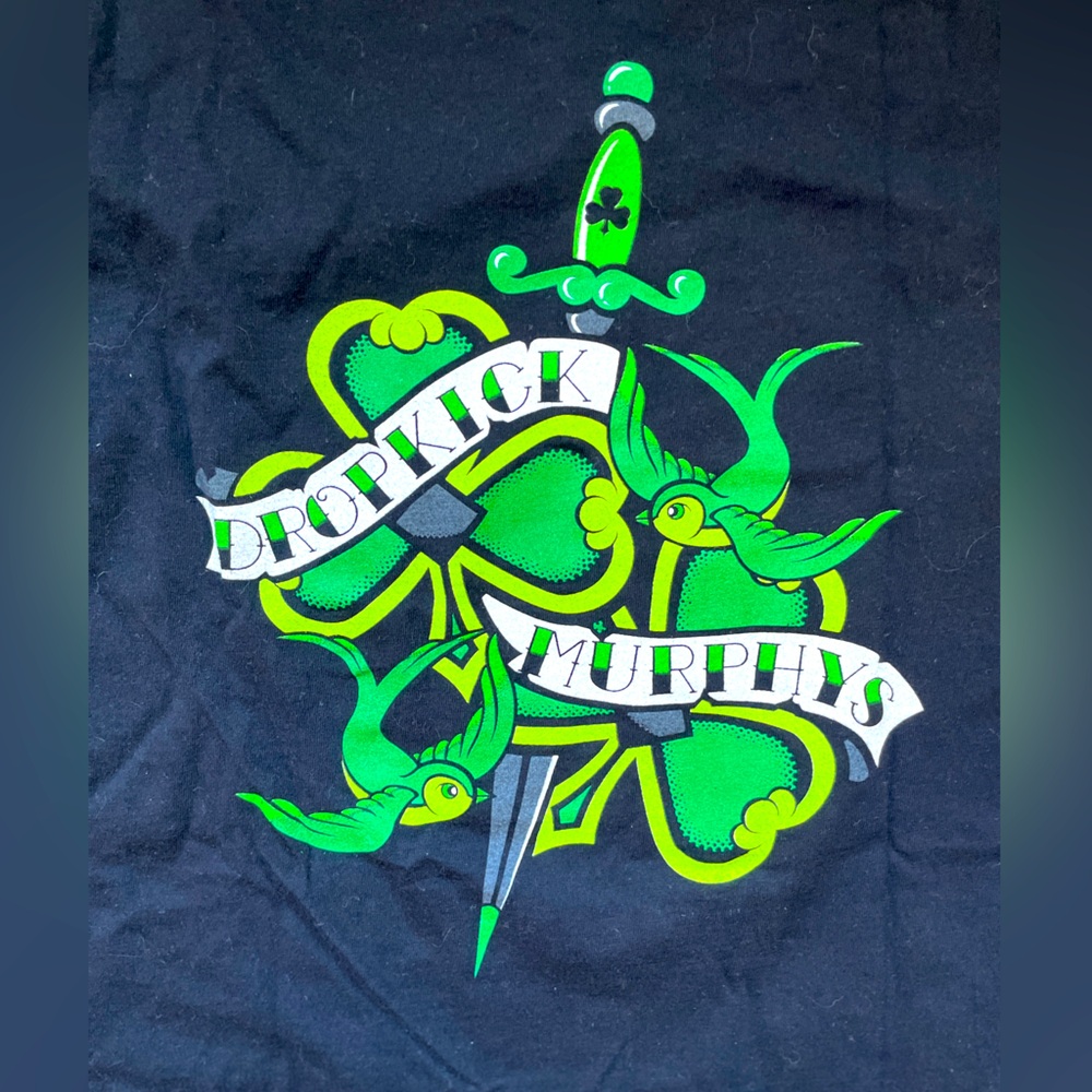 Dropkick Murphys forever TATTOO t-shirt BLACK swallows stiletto kids L women S/M